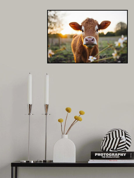 Young Cow Poster och Canvastavla