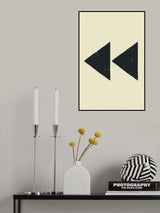 Black Minimal Shapes Series #5 Poster och Canvastavla