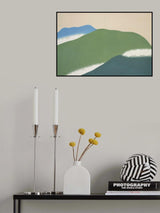 Green mountains from Momoyogusa Poster och Canvastavla