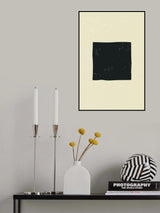 Black Minimal Shapes Series #3 Poster och Canvastavla