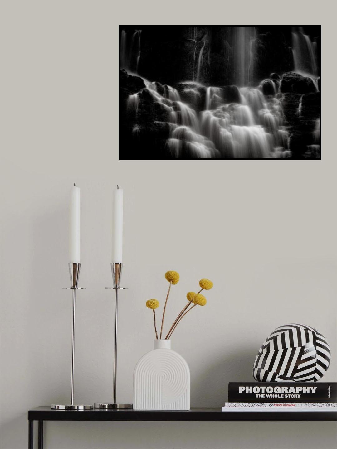 Water Falls Poster och Canvastavla
