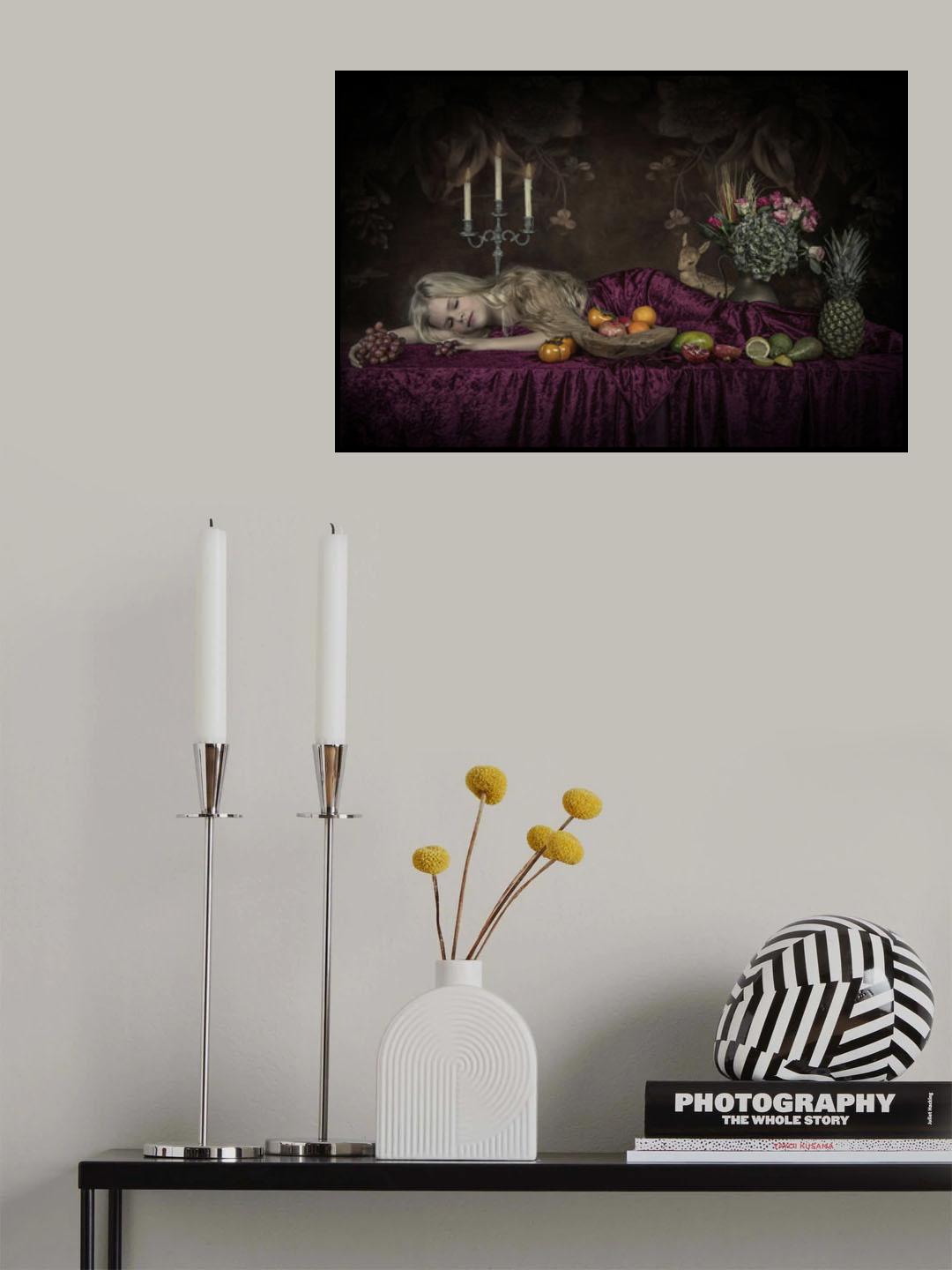 My still life of a sleeping beauty Poster och Canvastavla