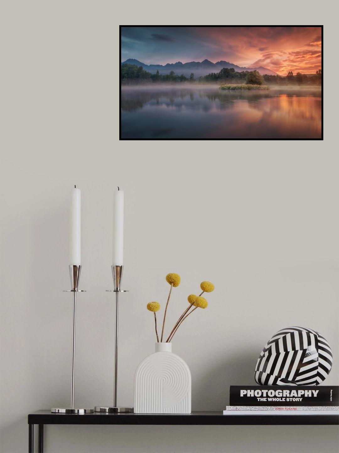 Daybreak by the lake Poster och Canvastavla