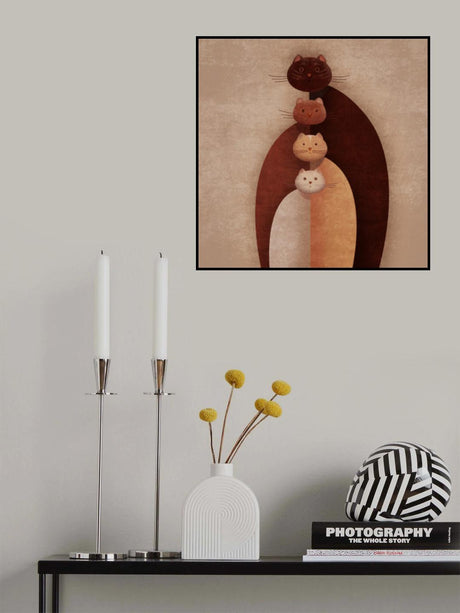 Cat Gang Poster och Canvastavla