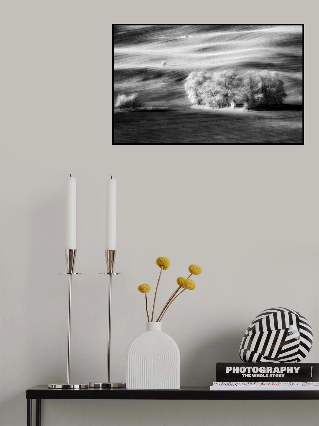 Chapel in InfraRed Poster och Canvastavla