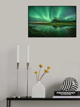 Mirroring the night lights Poster och Canvastavla