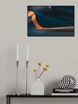 jogging in desert Poster och Canvastavla