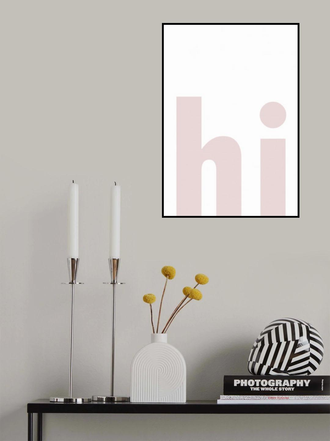 Hi Poster och Canvastavla