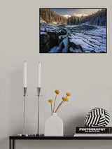 Sunlight in Sunwapta Falls Poster och Canvastavla