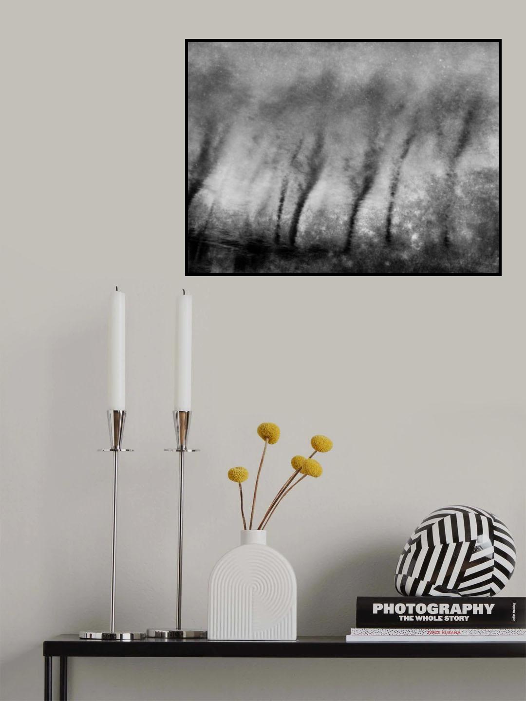 Dancing trees in the water Poster och Canvastavla