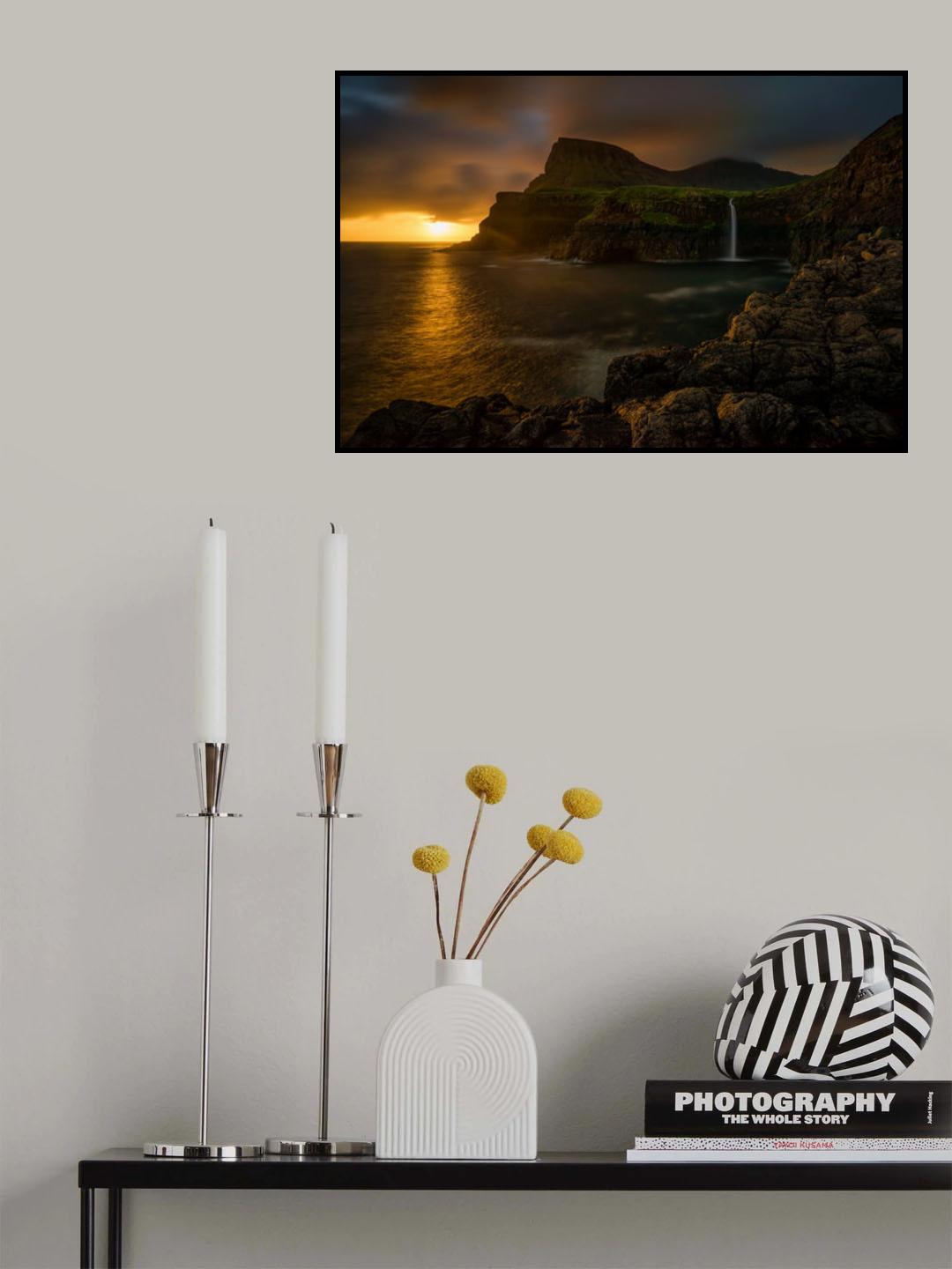 Mulafossur Poster och Canvastavla