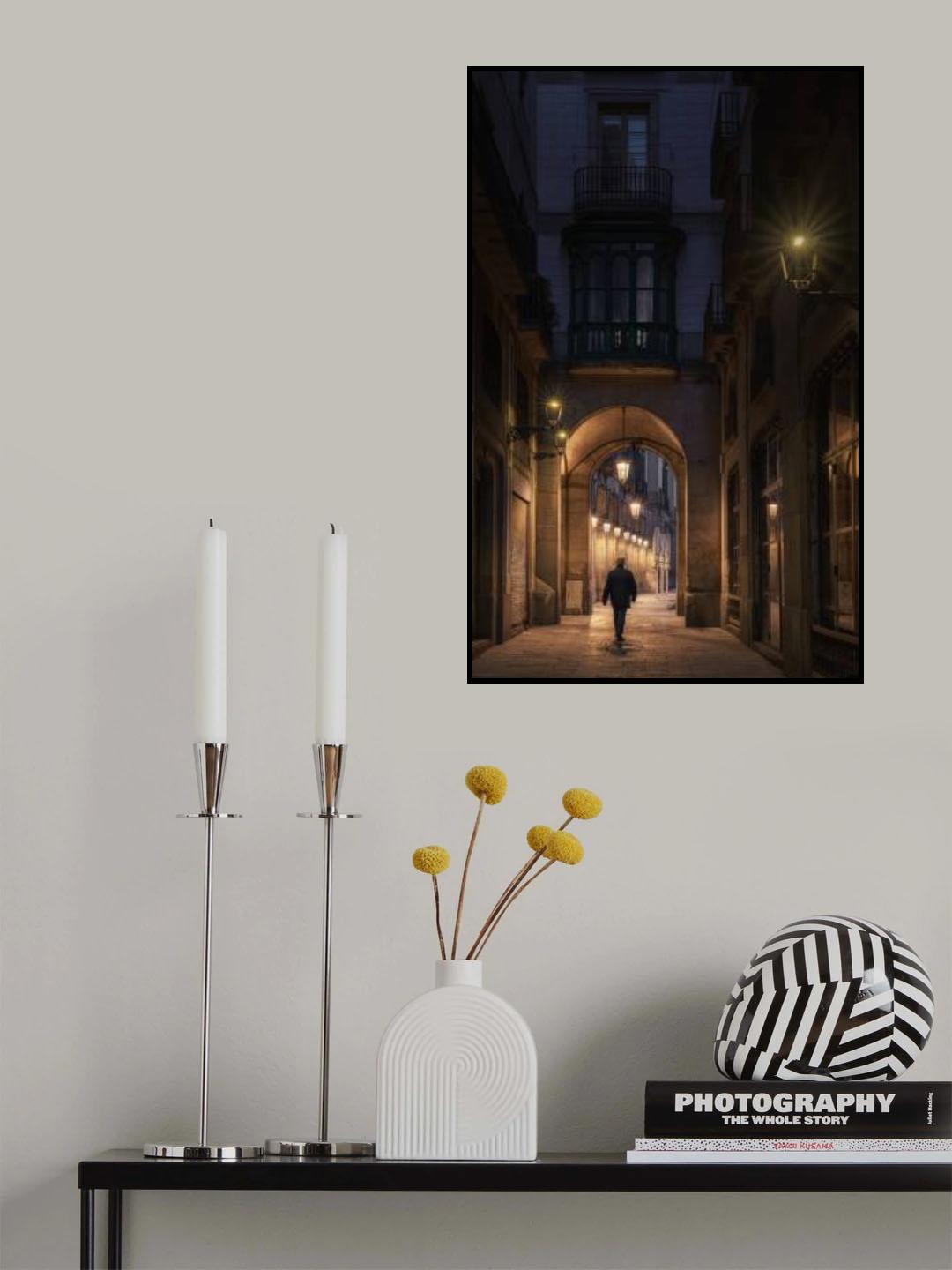 Barcelona Streets Poster och Canvastavla