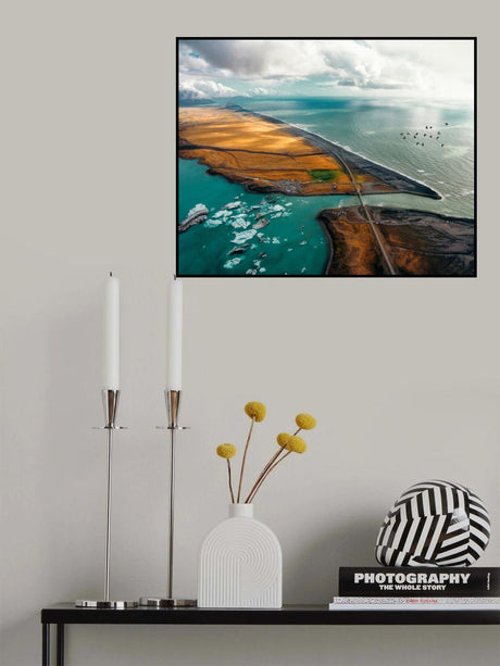 Jökulsárlón from above Poster och Canvastavla