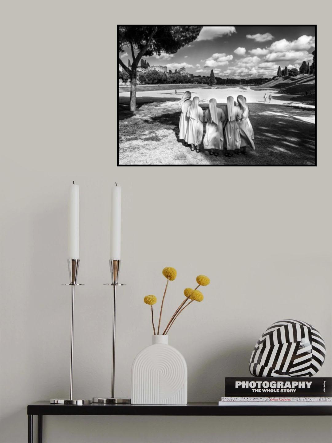 White clouds above Poster och Canvastavla