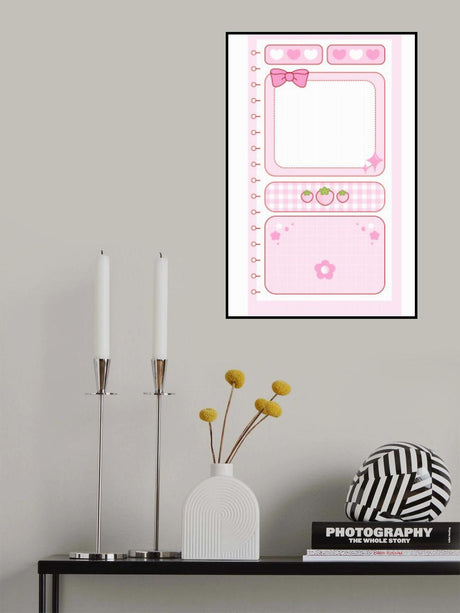 Cute Pink Delights Poster och Canvastavla