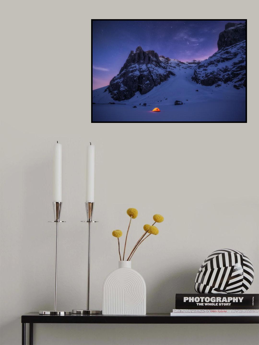 the loneliness of the mountains Poster och Canvastavla