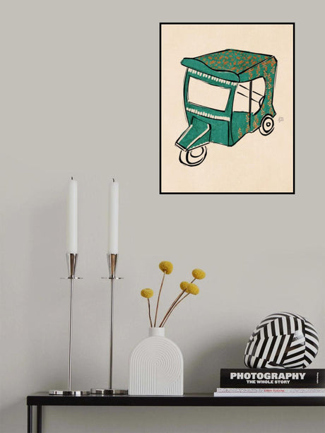 Rickshaw  Tuk Tuk  Erum Khalili.png Poster och Canvastavla