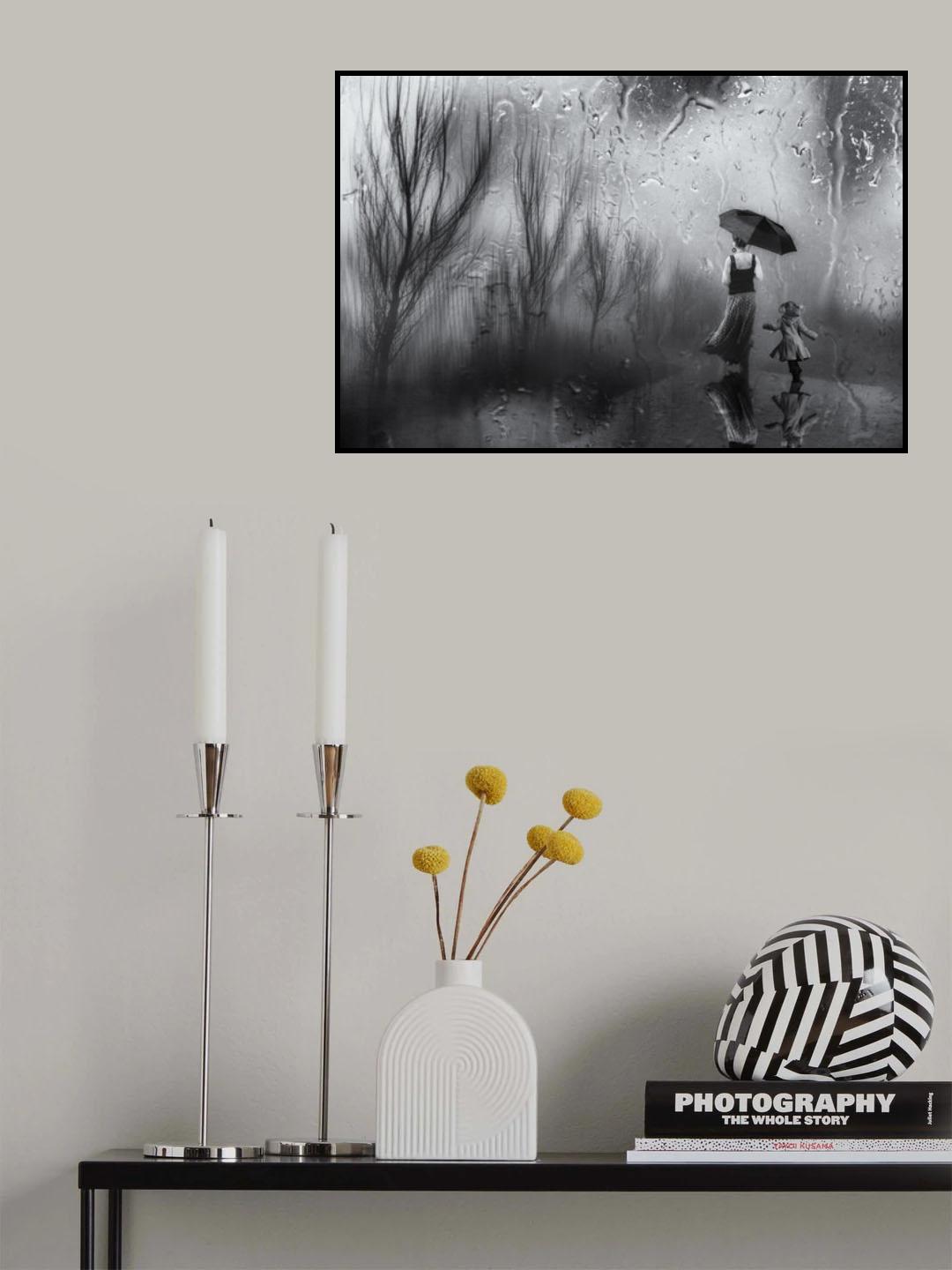 ‘...a walk in the rain..’ Poster och Canvastavla
