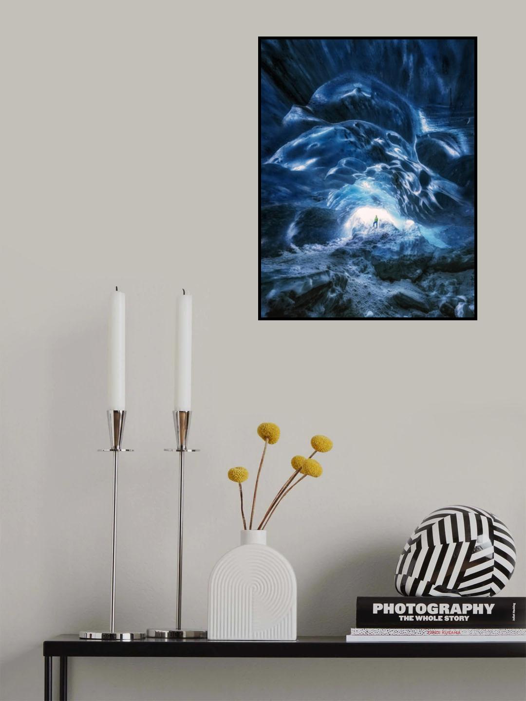 Man in the ice cave Poster och Canvastavla