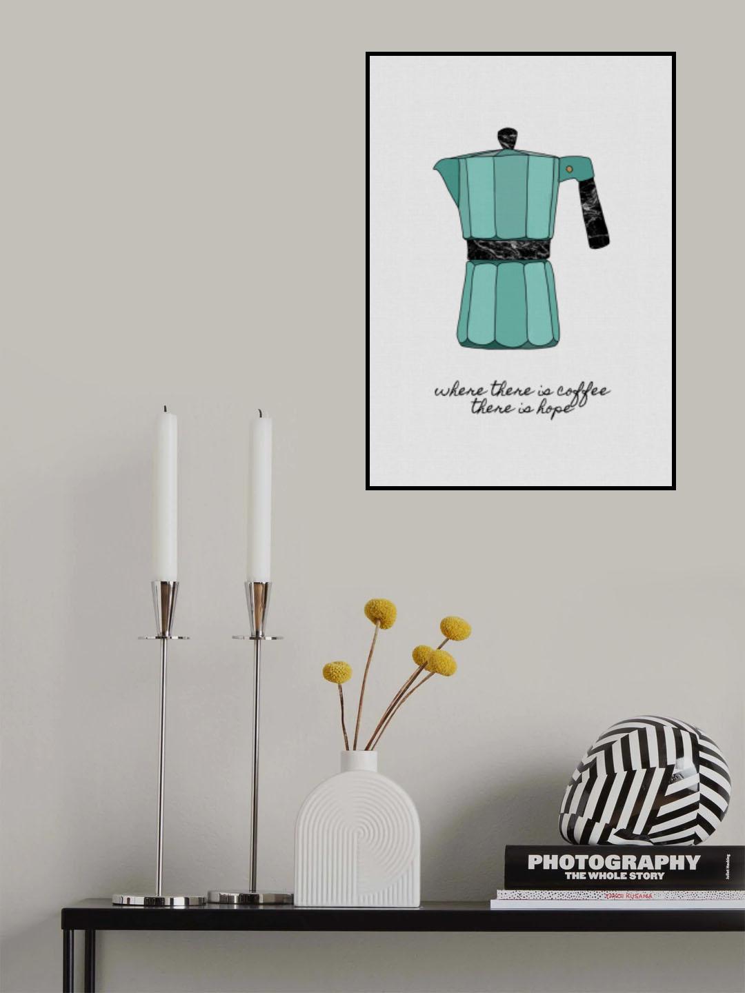 Where There Is Coffee Poster och Canvastavla