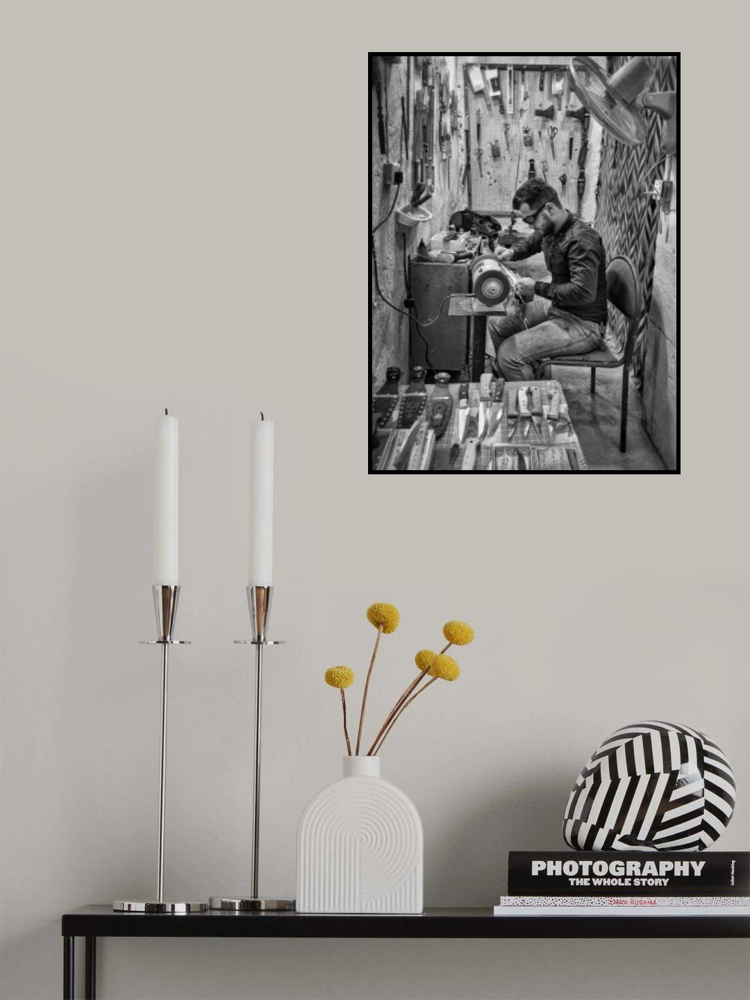 Bladesmithing Poster och Canvastavla