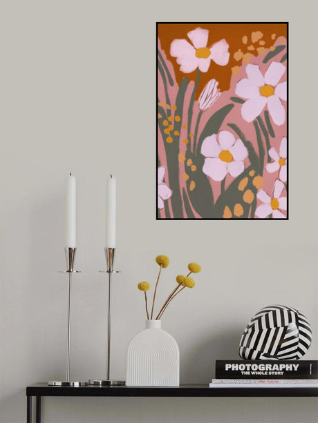 Cute Flower Impressions Poster och Canvastavla