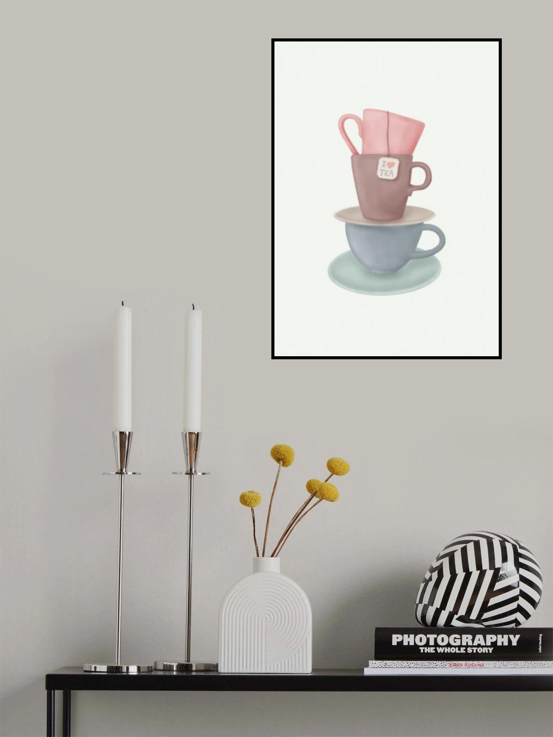 I Love TEA Poster och Canvastavla