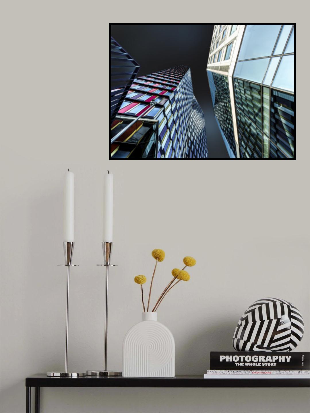 High-rise building with colourful facade Poster och Canvastavla