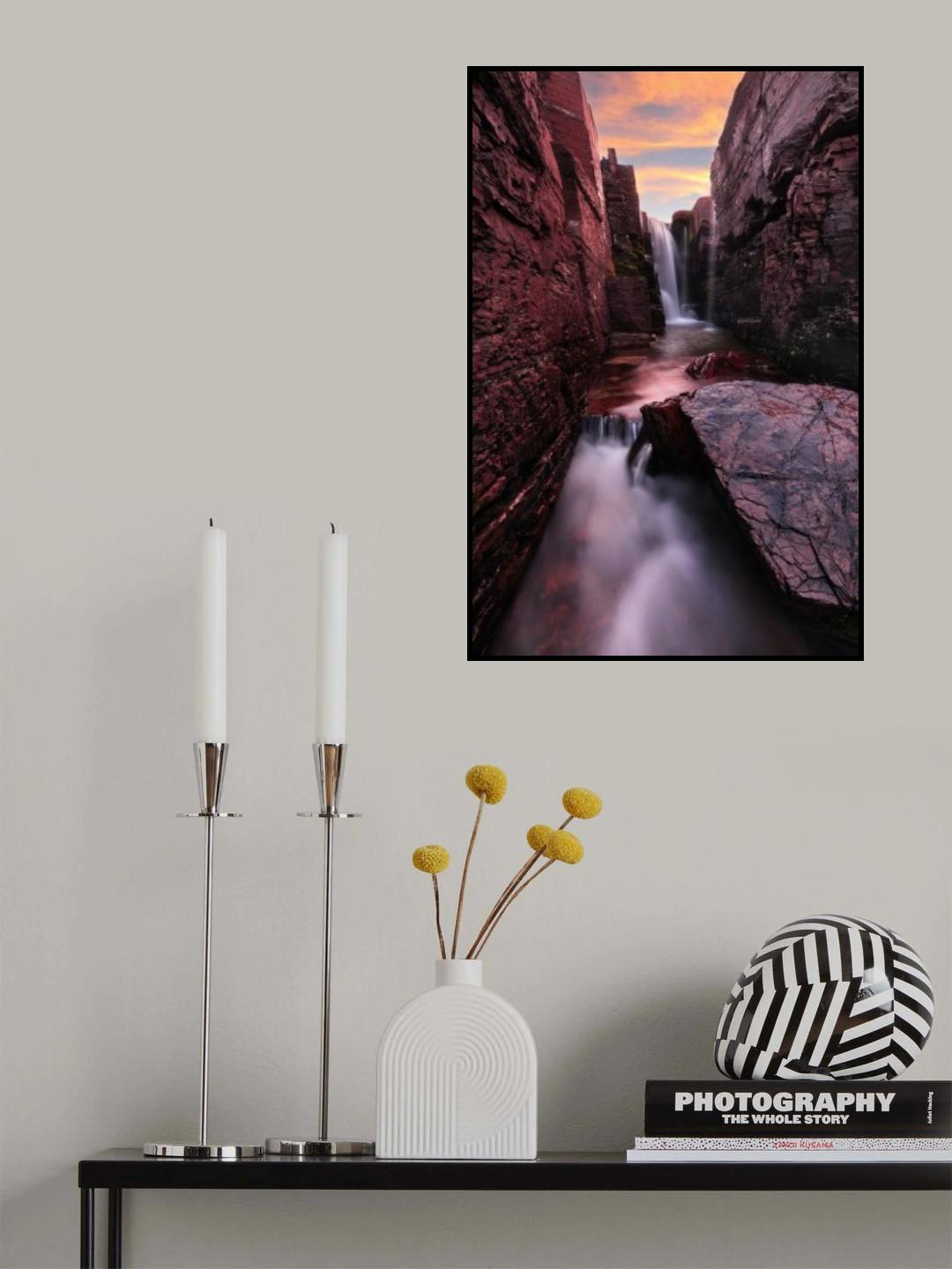 Waterfall passage Poster och Canvastavla