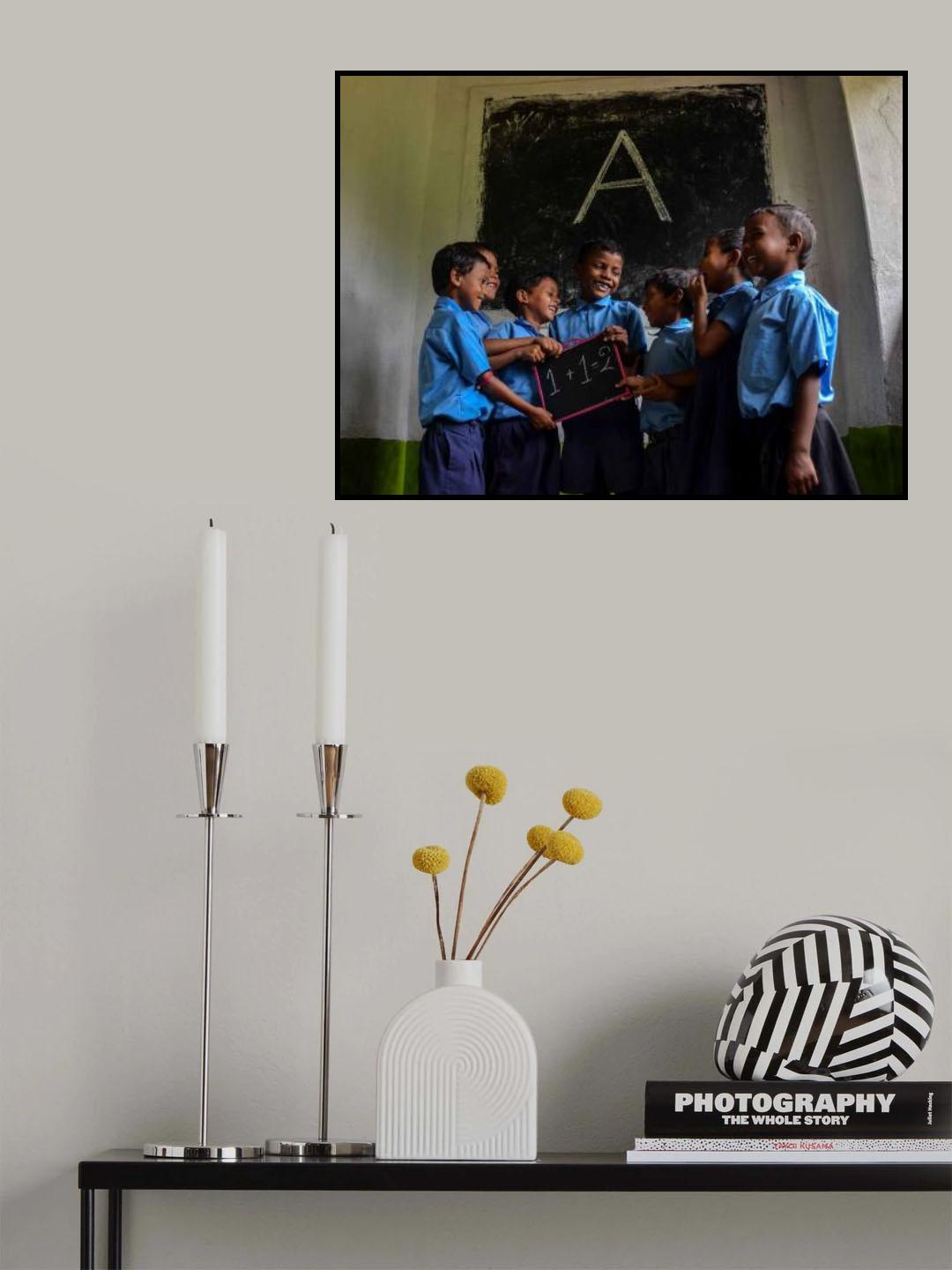 Education Brings Happiness Poster och Canvastavla