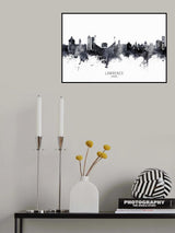 Lawrence Kansas Skyline Poster och Canvastavla
