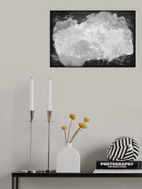 Minimal Abstract Black and White 09 Poster och Canvastavla