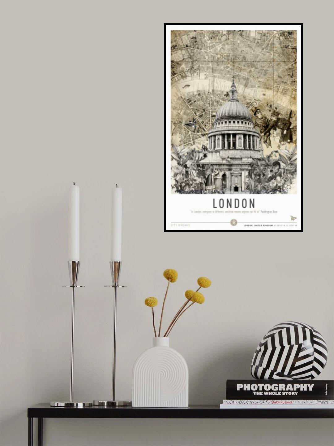 London St Pauls (City Breaks) Poster och Canvastavla