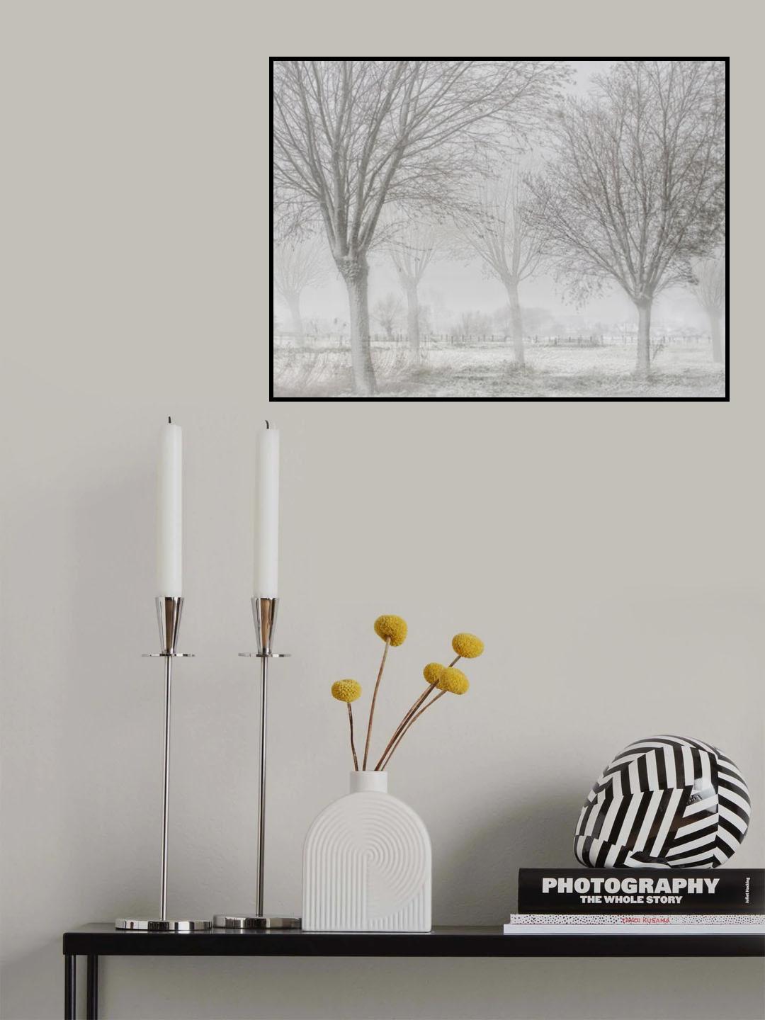 Covered with a white quilt Poster och Canvastavla