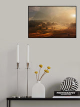 Morning on alpine meadow Poster och Canvastavla