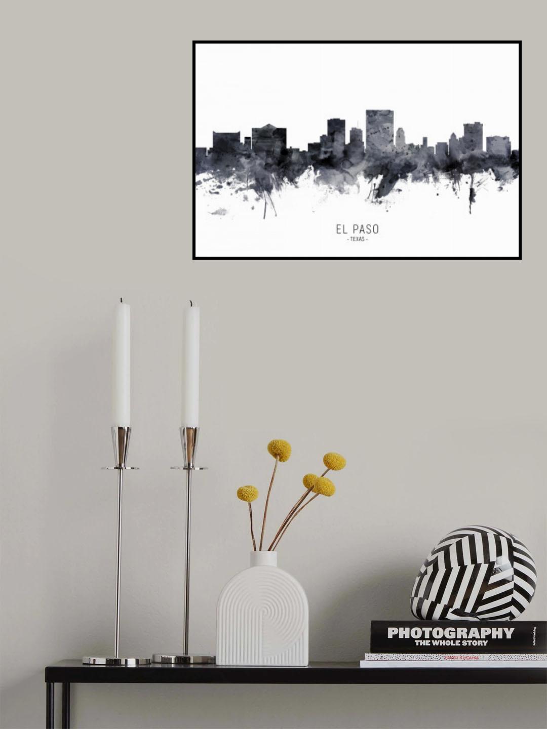 El Paso Texas Skyline Poster och Canvastavla