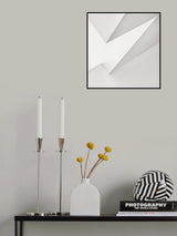 white shapes Poster och Canvastavla
