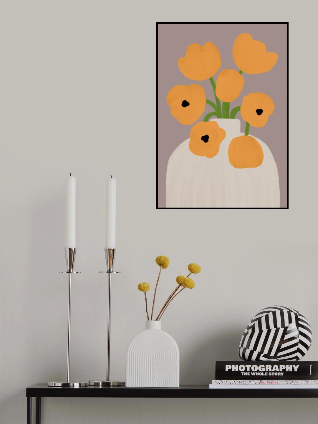 Yellow Flowers Poster och Canvastavla