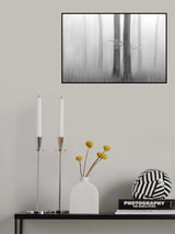 Misty Autumnmorning Poster och Canvastavla