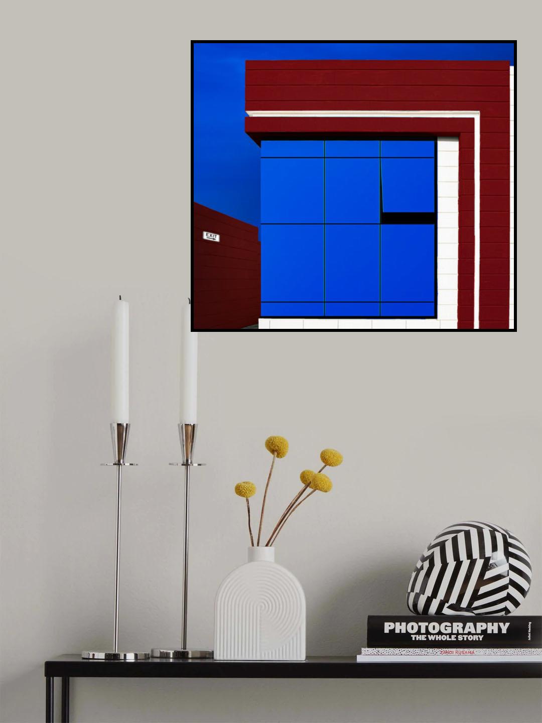 Blue Cladding Poster och Canvastavla