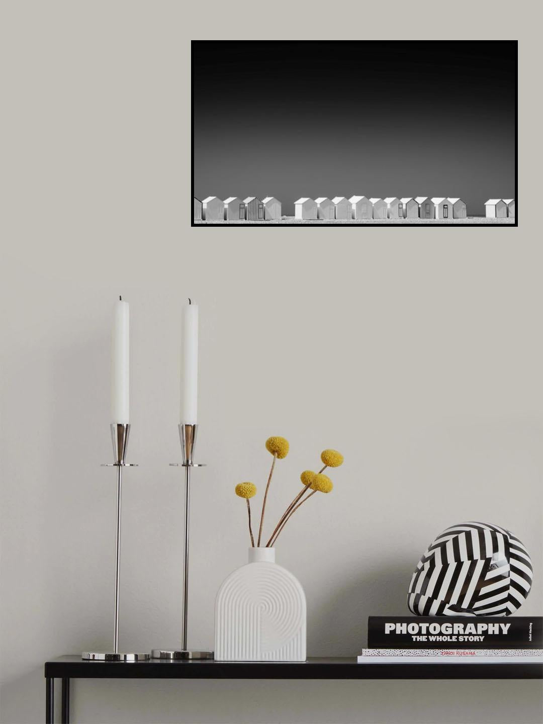 Beach huts Poster och Canvastavla