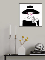 Hat Lady Poster och Canvastavla