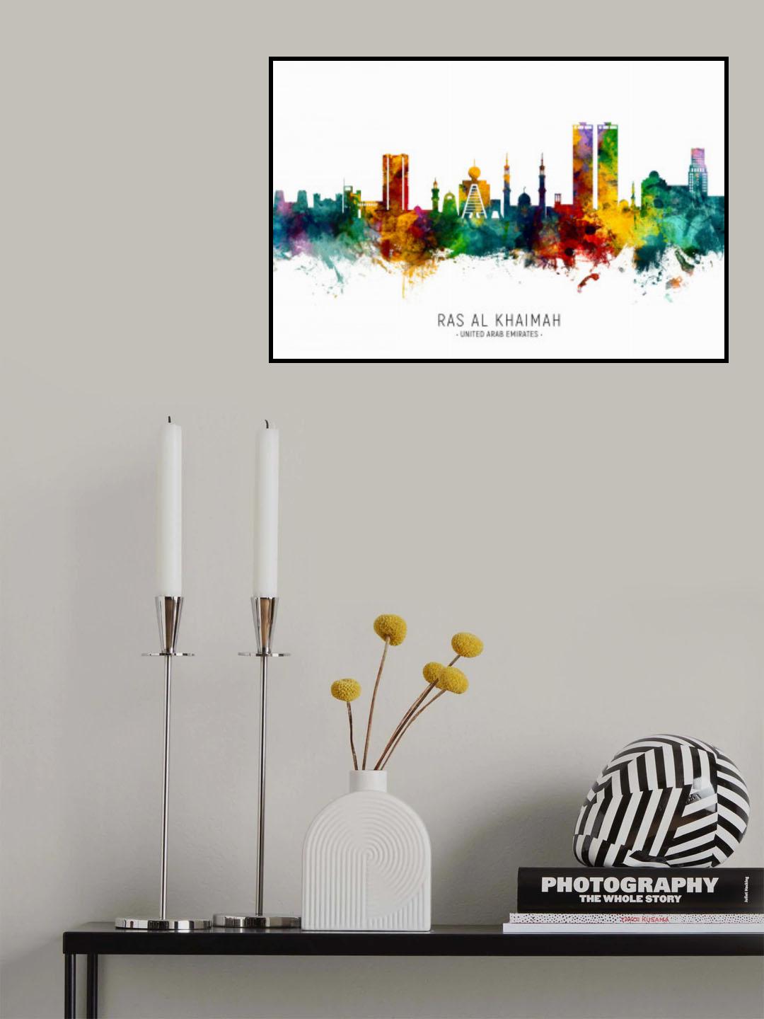 Ras Al Khaimah Skyline Poster och Canvastavla