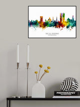 Ras Al Khaimah Skyline Poster och Canvastavla