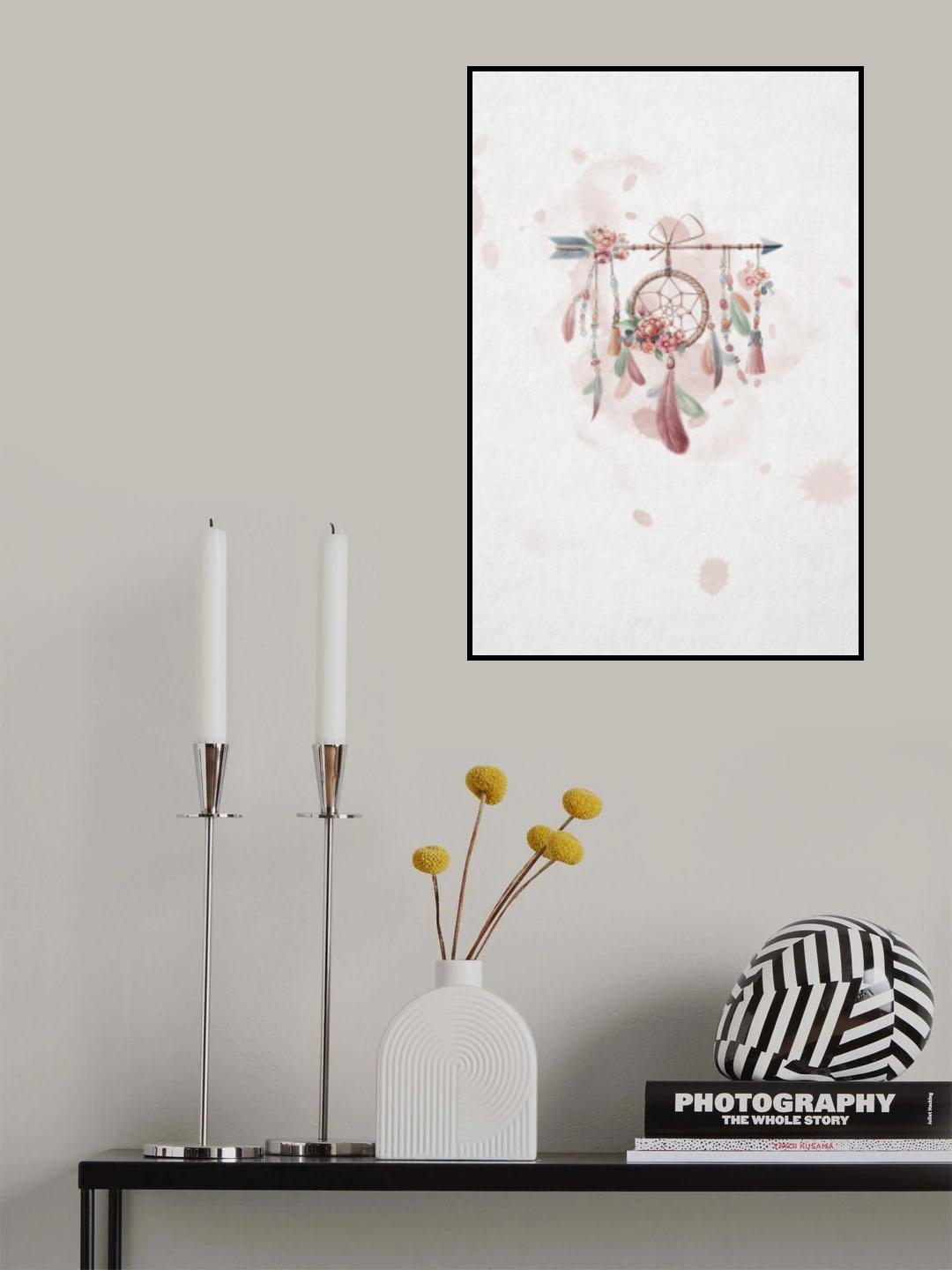 Pink Dreamcatcher (1) Poster och Canvastavla