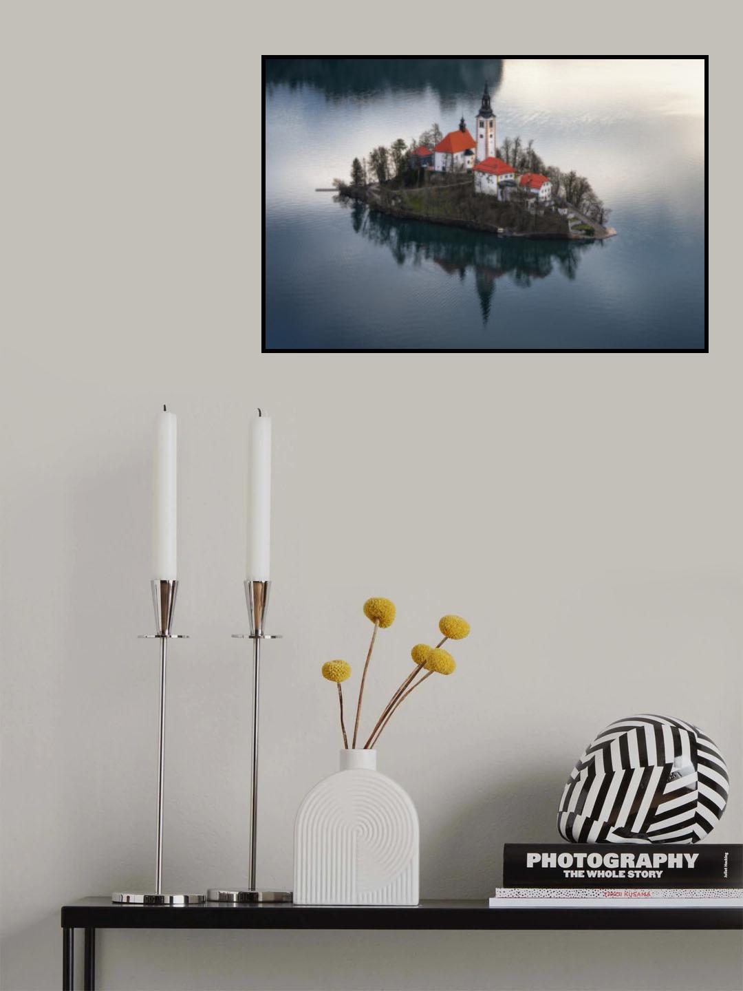 Sunrise in Bled Poster och Canvastavla