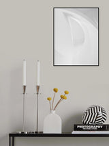 Shapes in white Poster och Canvastavla