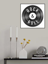 Rock Roll Print Poster och Canvastavla