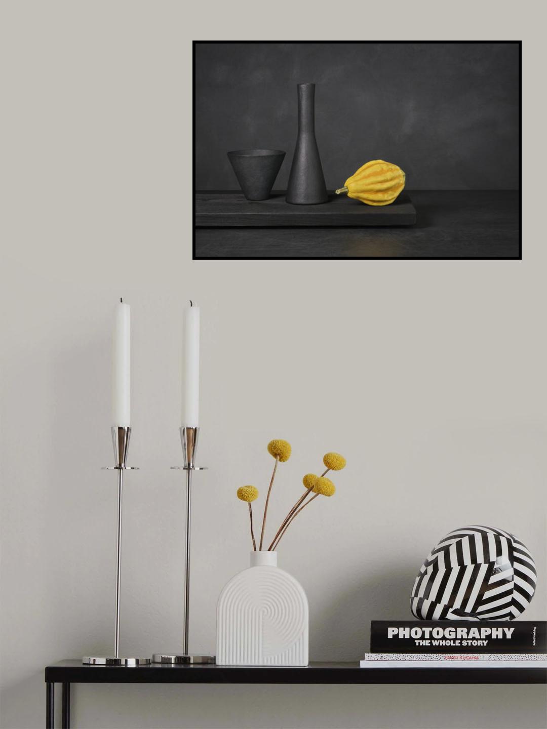 Yellow gourd Poster och Canvastavla