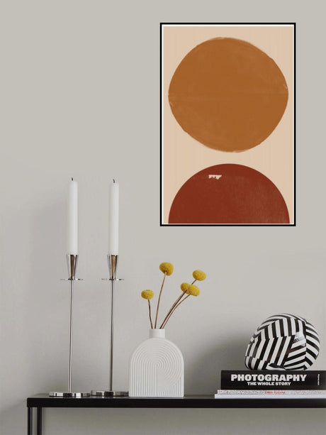 Burn Orange Composition Poster och Canvastavla
